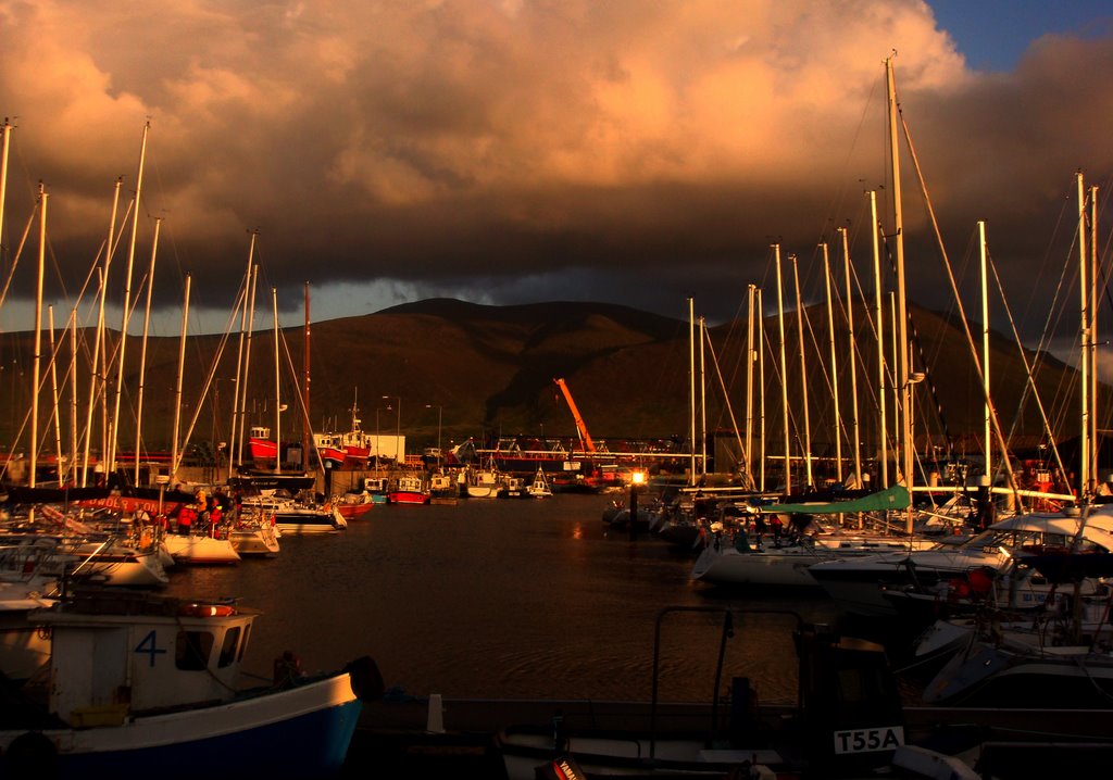 Fishing Boats at Kerry, Ireland. by Thomas Cleetus