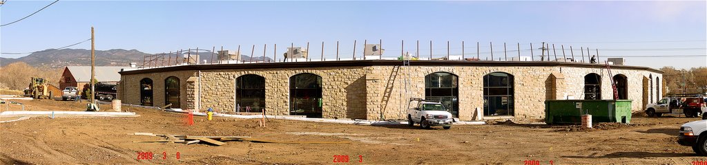 The historic Midland Railroad Roundhouse' from the south by groupw