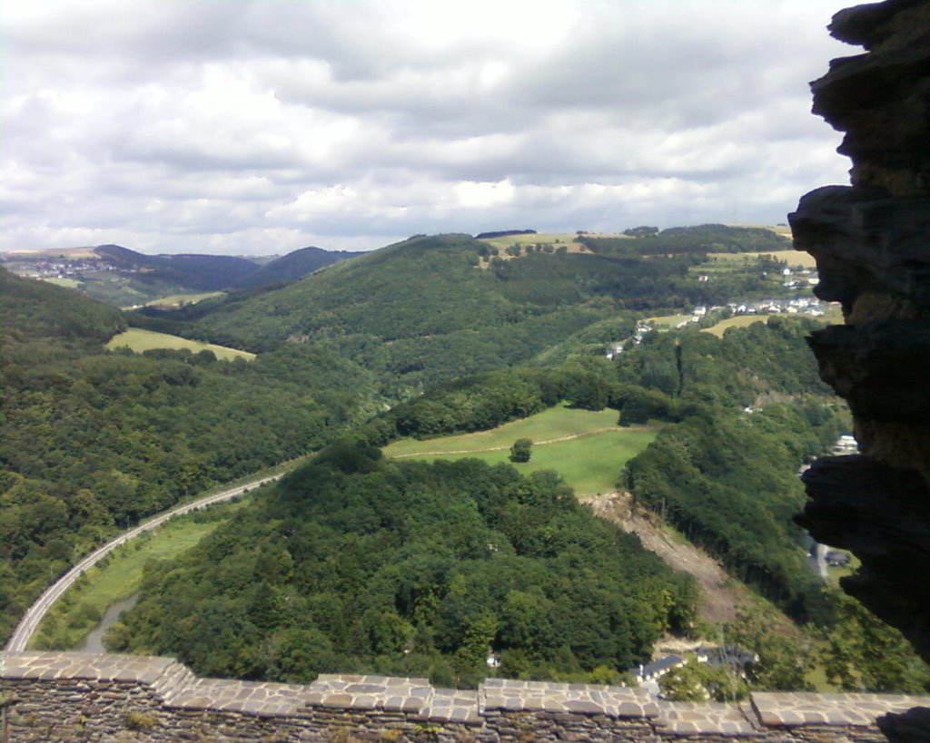 View from castle bourscheid by R Boneschansker