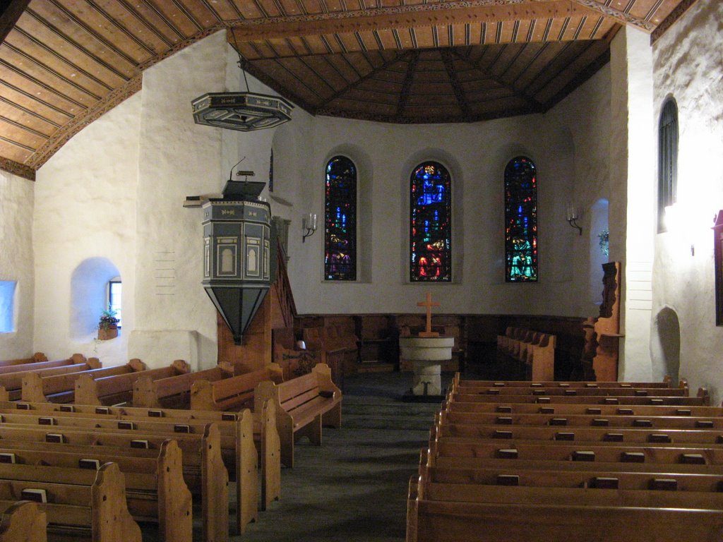 Adelboden interieur kerk by GerritvanOlst