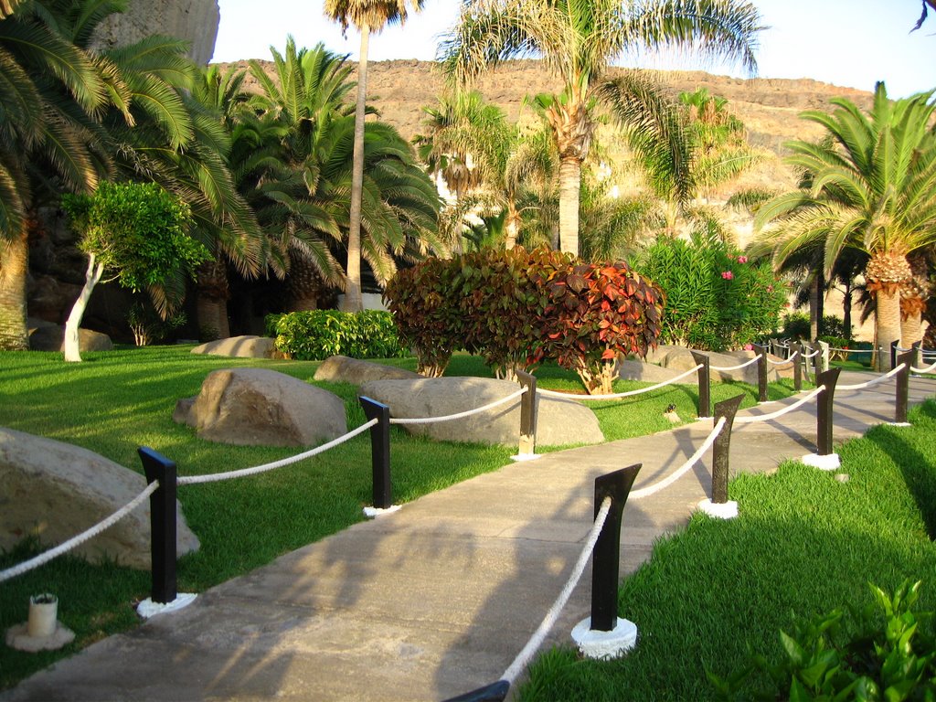 Gardens at the Taurito Princess Hotel by James Wadsworth