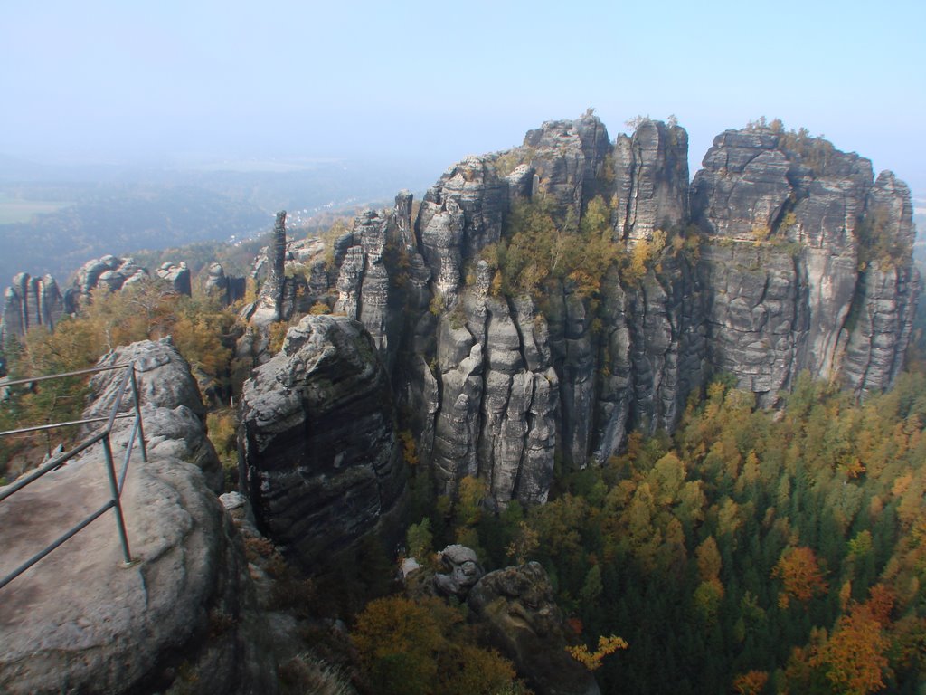 Elbsandsteingebirge Bad Schandau Wanderungen im Gebiet der Schrammsteine by Gottfried Hoffmann - der Thüringer