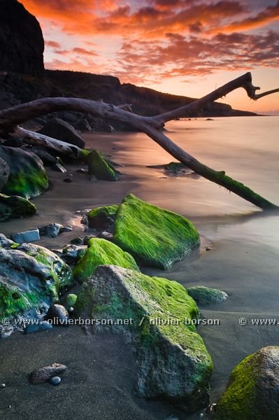 Sunset at bay de Saint Paul by olivier borson