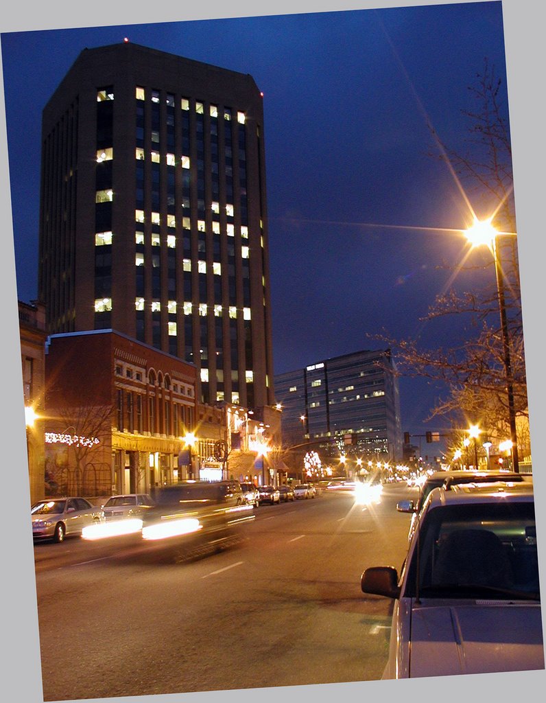 Downtown Boise at Night by RisingLine