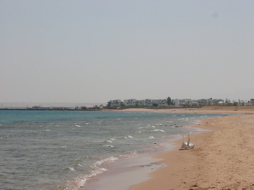 Beach in Magawish Resort - Hurghada, Red Sea, Egypt by adam79