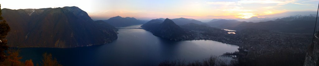 Panorama del lago di Lugano dal Monte Bré by Stefano Sun Colturi