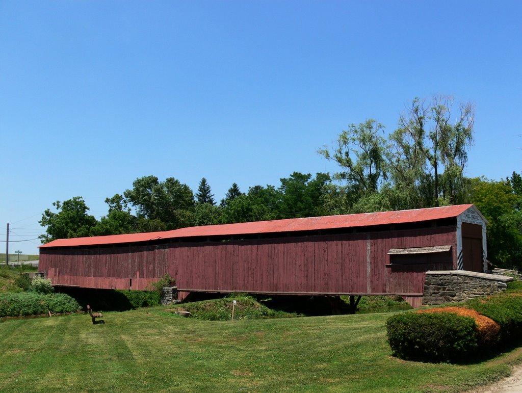 Herrs Mill Covered Bridge by jacrabit