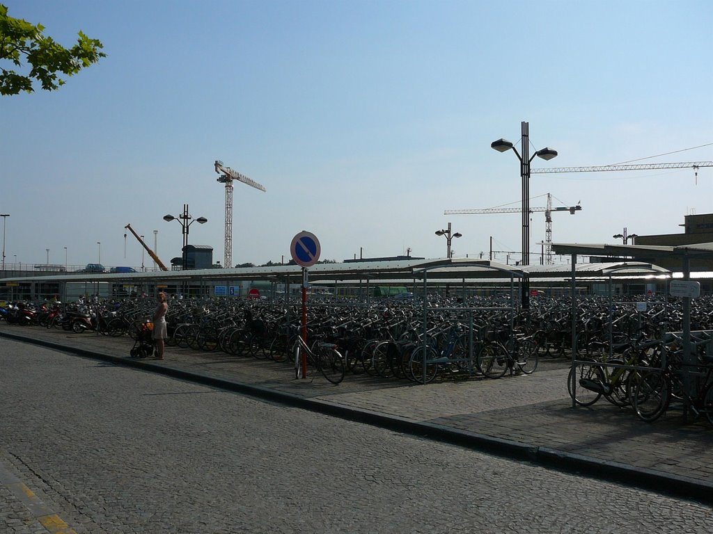 Train station parking - Brugge, Belgium by Gancho Todorov