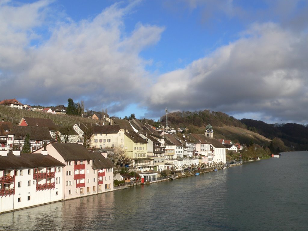 Blick von der Brücke auf Eglisau CH by herba