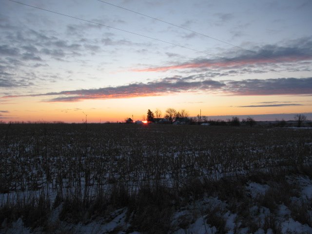 Sunrise over Blue Ridge Farm - 1-09 by Farmer in the Dell