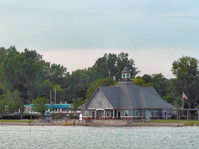 Kershaw Park Bath House on Canandaigua Lake by ebateman21