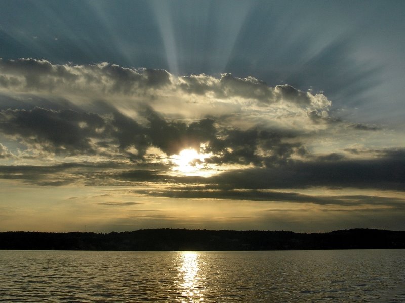 Sunset Over Canandaigua Lake by ebateman21