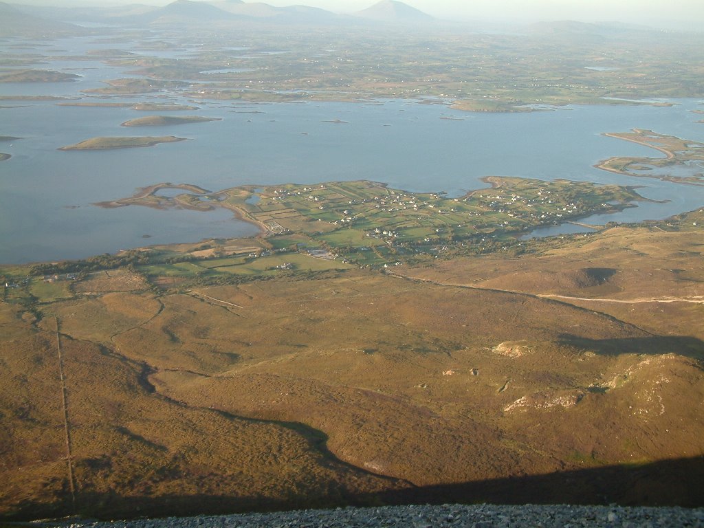 Clew Bay from Reek by ppjordan