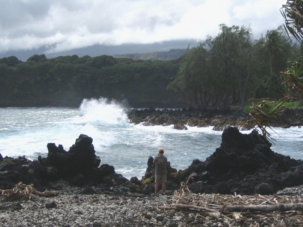 Keanae Point Beach, SouthEast by WarrenPano