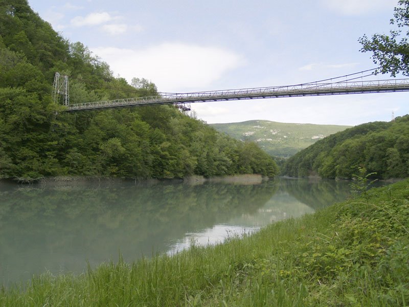 Le pont de Grésin sur le Rhône (Ain, France) by ozis