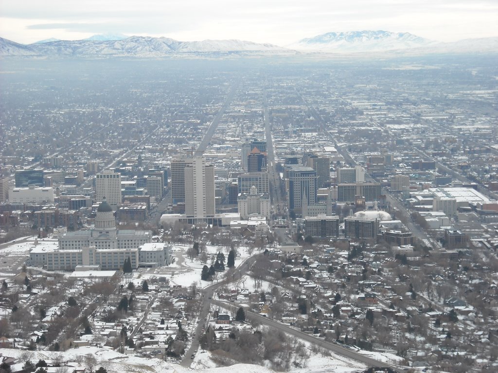 Salt Lake City UT seen from Ensign Peak by Steinar Krogstad