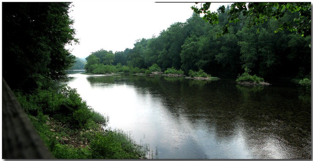 THE GREENBRIER RIVER LOOKING DOWNRIVER by TEABERRYEAGLE