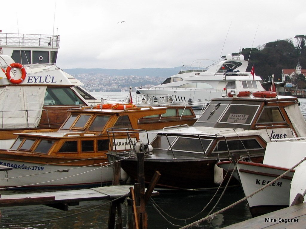 Boats in Istinye and sea view by © MİNE SAGUNER