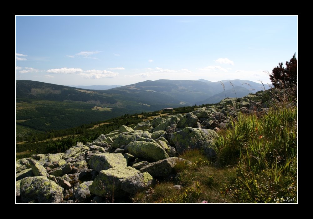 View of Krkonoše and Sněžka by SaKaLovo