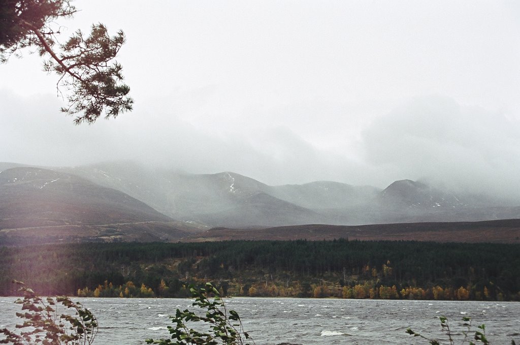 Windy day below Cairngorm Mountain by maskedavenger