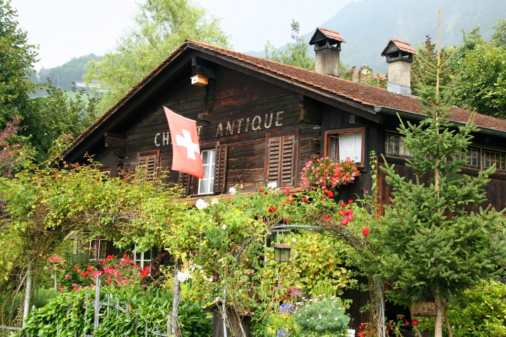 Altes Holzhaus in Weggis by Roland Hartnagel