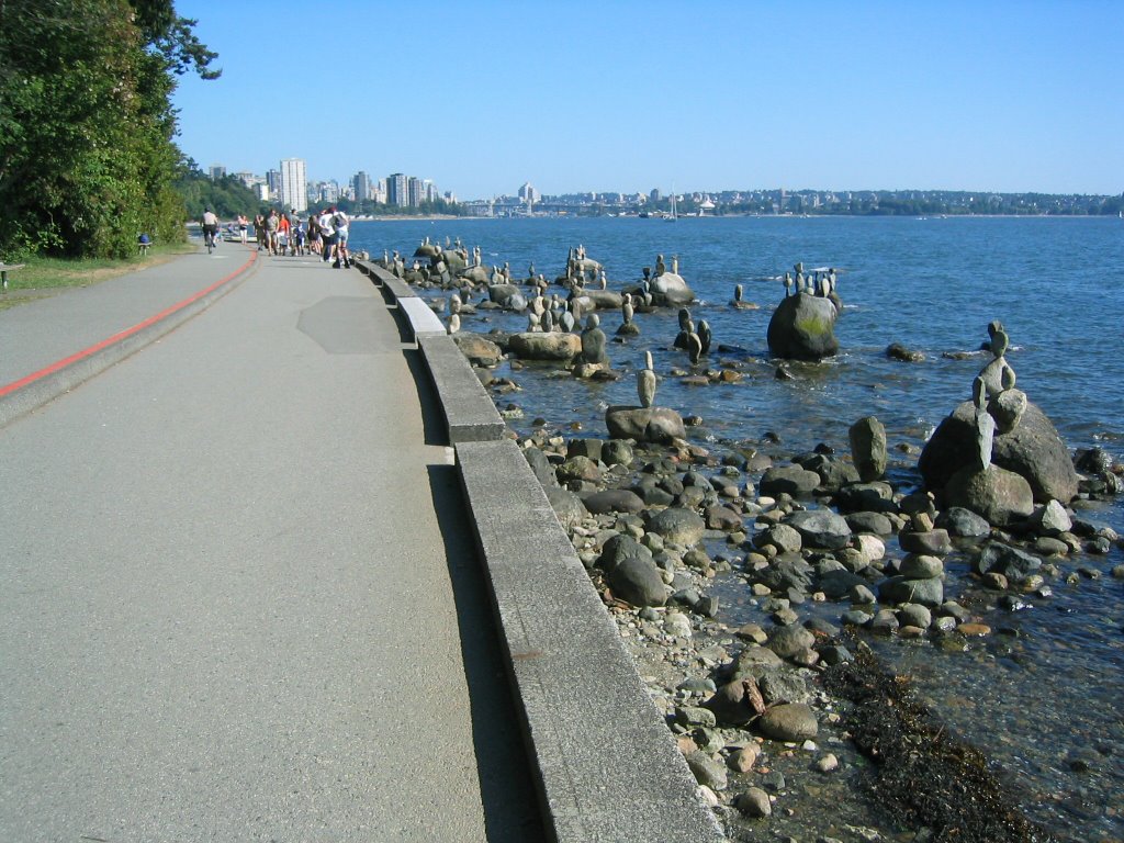 Stacked Rocks in Stanley Park by Al Hunt