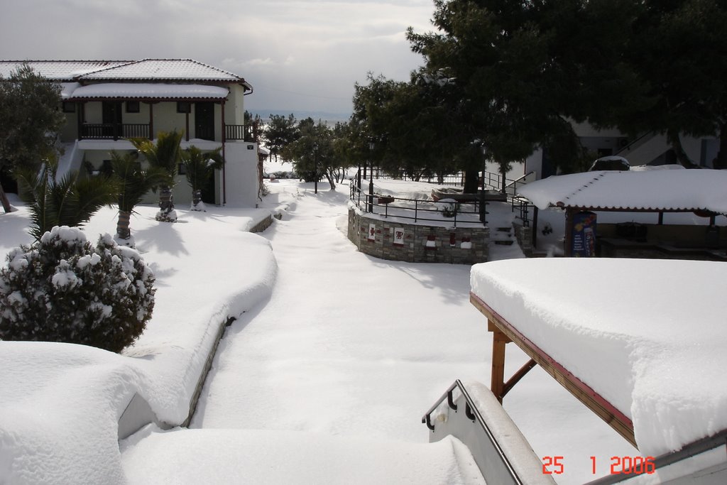 Blue Dolphin Hotel in Snow 7 by Andreas Chatziioakim…