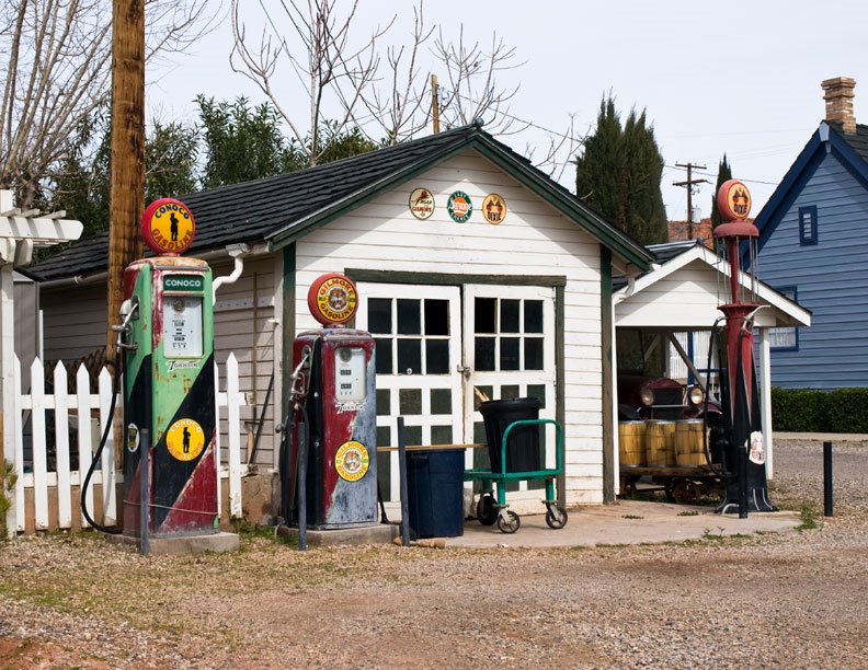 Green Gate Village Gas Station by LSessions