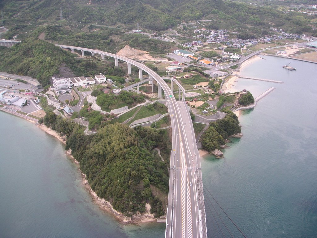 View from the top of tower 多々羅大橋 by oukakumaku