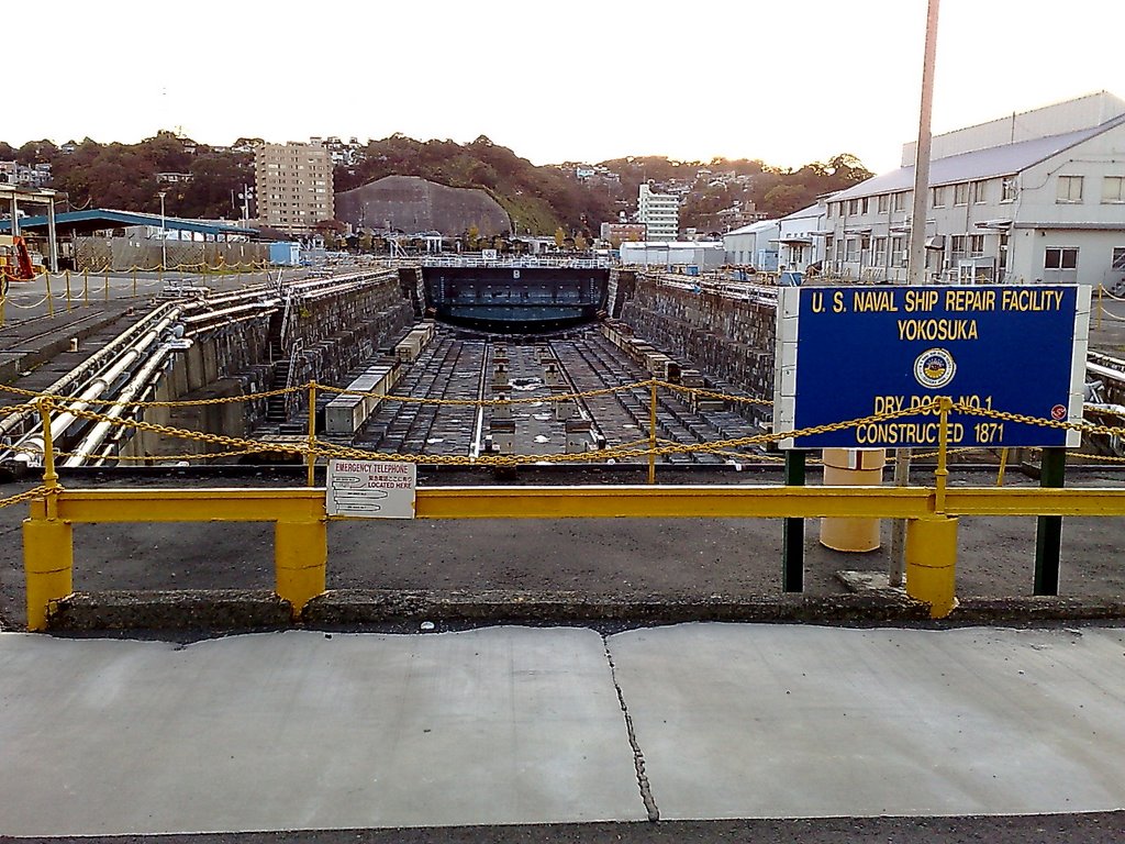 UnitedStates Naval Ship Repair Facikity Yokosuka Dry Dock No.1 by lunarossa06rs