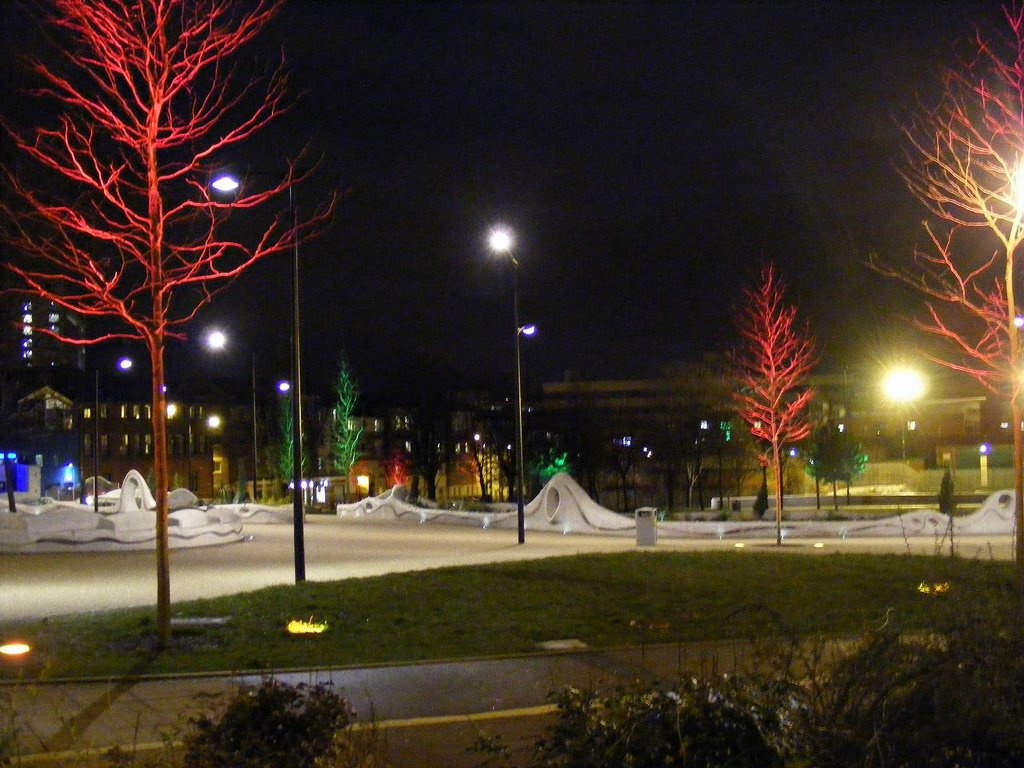 Devonshire Green at night by Jim Lambert