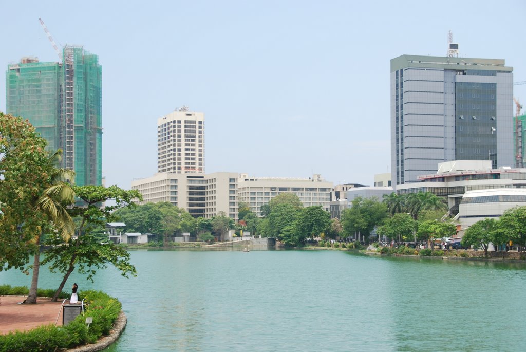 Cinnamon Grand Hotel from Berya Lake, Colombo 3 by Bernhard.F.Kraft