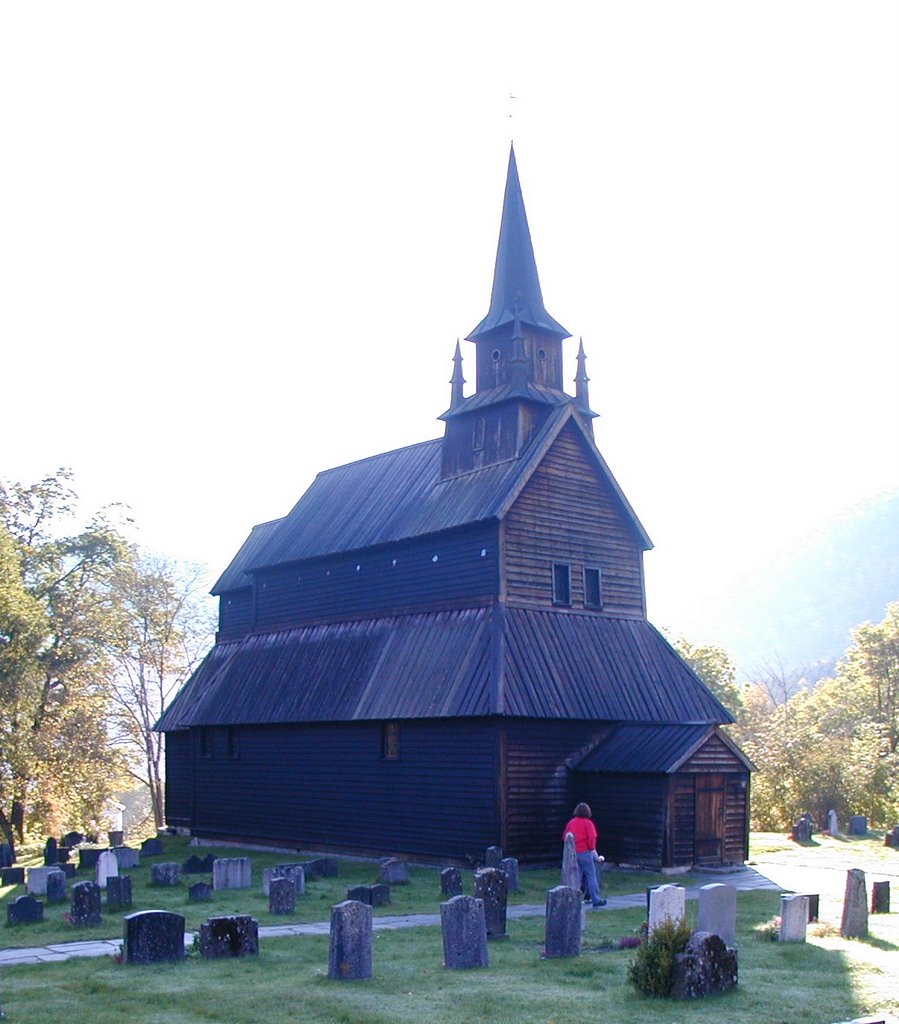 Stavkirke in Kaupanger, Norway by HHauser