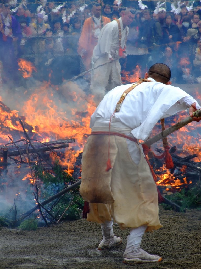 Traditional Fire Festival by Chouden Boy