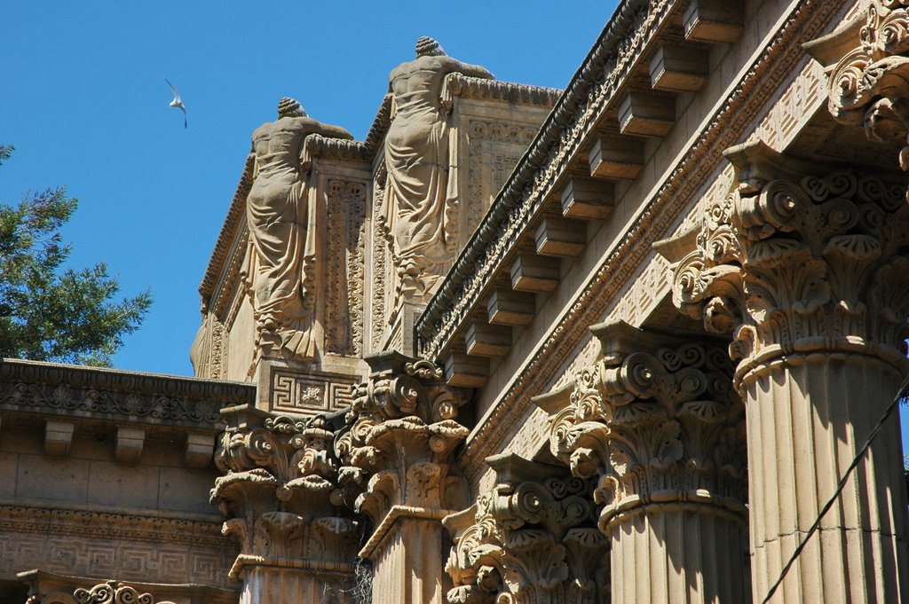 美国旧金山艺术宫建筑雕塑(Palace of Fine Arts) by wendayys