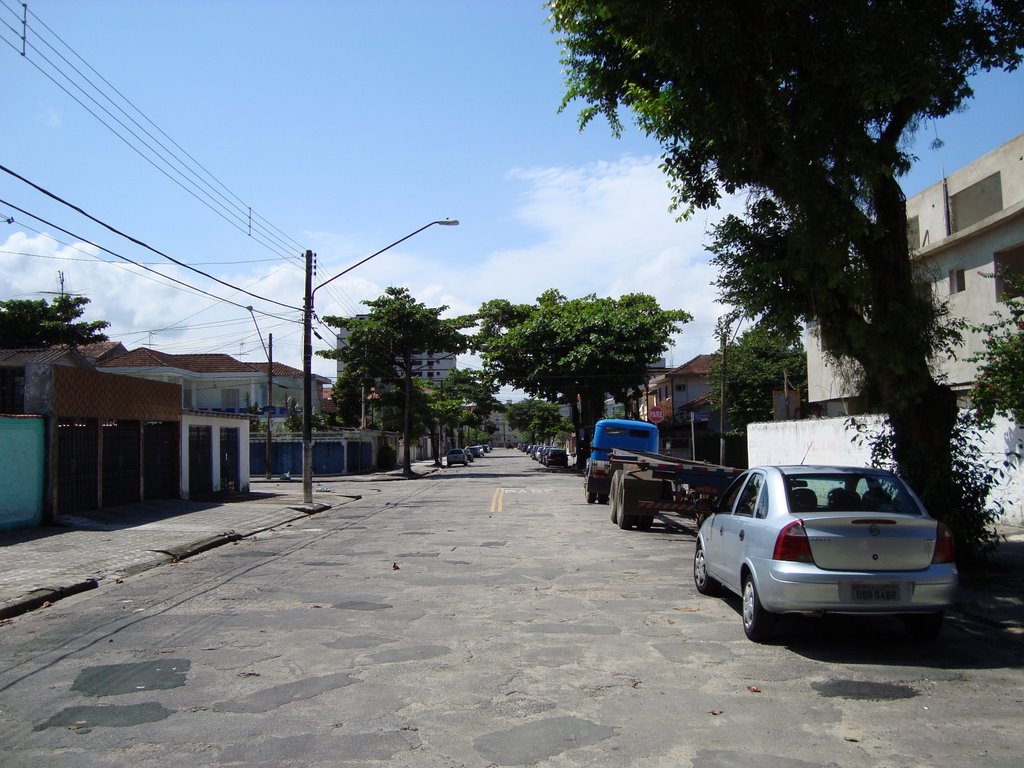 Rua Vital Brasil no Bairro do Marapé. by J. C. de Carvalho