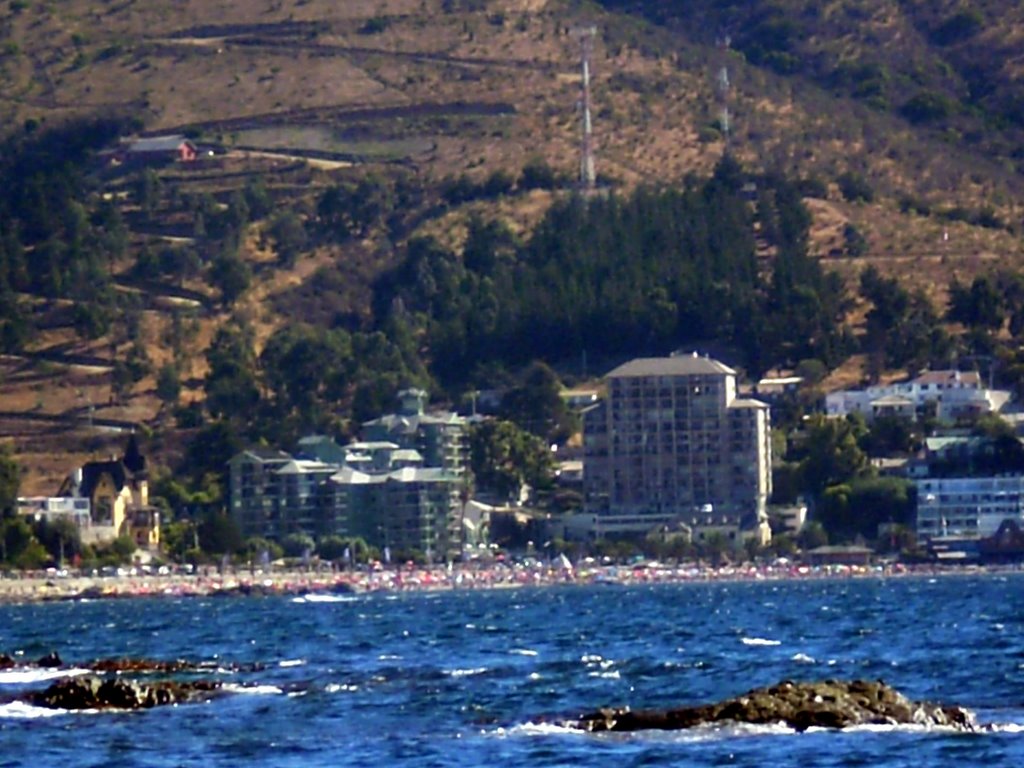 Papudo desde Playa El Lilén by Bruno Arcos