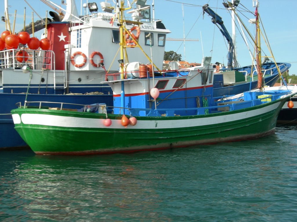 Barcos de pesca IV by Rafael Anglada