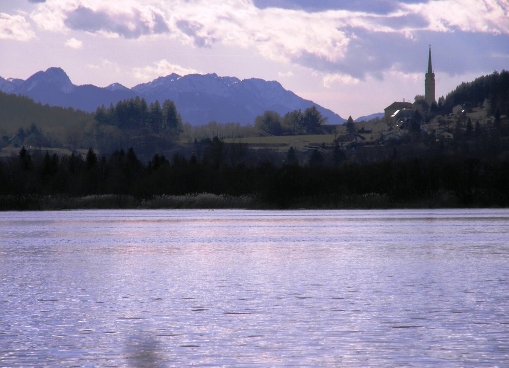 Drau-river, westfacing view toTainach by Andromeda/R. Stetsch…