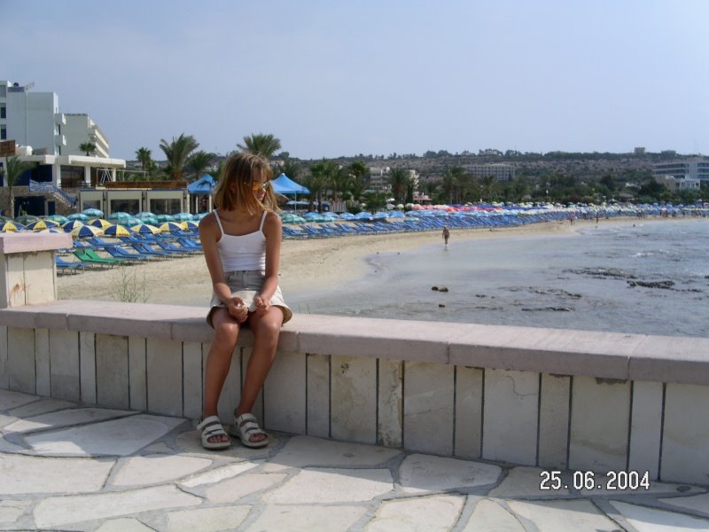 Nissi beach & fishing harbour / Agia Napa, Cyprus by Michael Makalkin