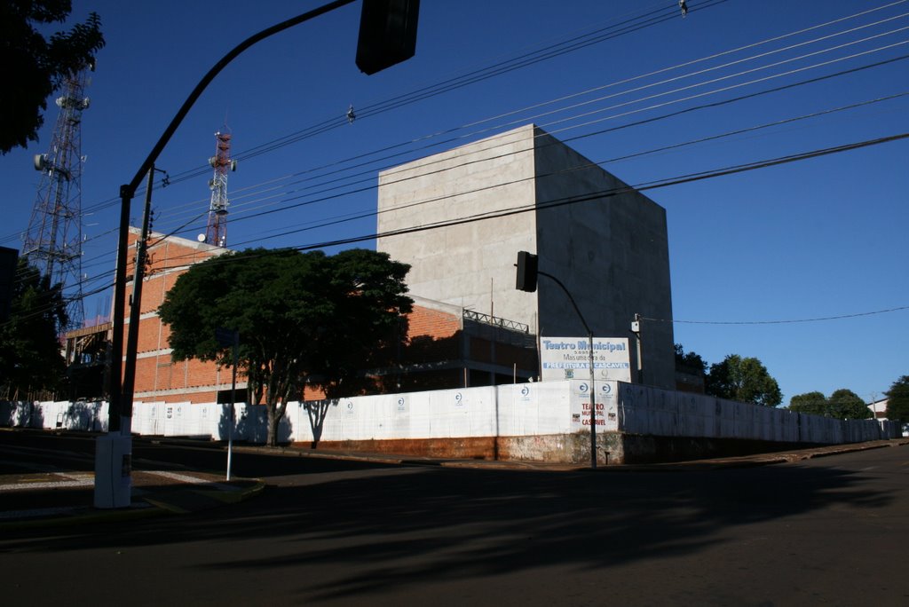 Construção do novo Teatro Municipal de Cascavel by Rafael Nogueira