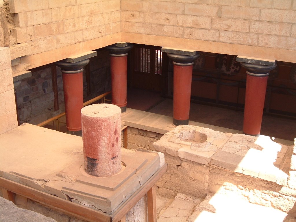 Kreta Palastanlage Minoer von Knossos Königinnenpalast by Gottfried Hoffmann -…