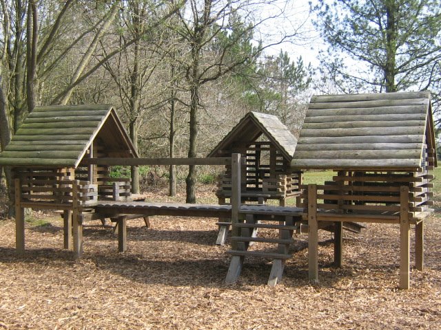 The small wooden climbing sets by Robert'sGoogleEarthP…