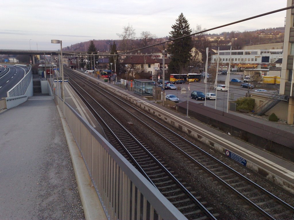 Train Station in Niederwangen by mfreebee