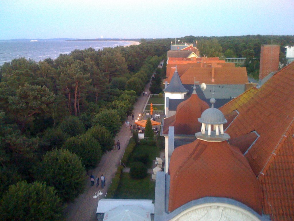 Vom Dach des Strandhotels Richtung Wollin by Kay Gröninger