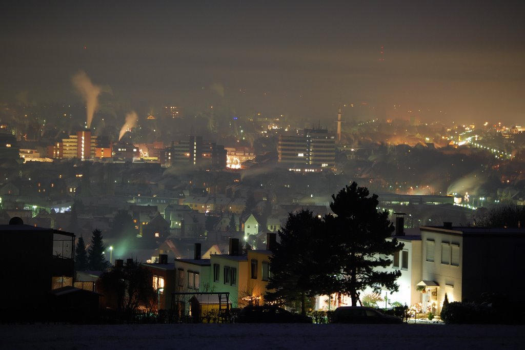 Northeim bei Nacht Januar 2009 by reinw