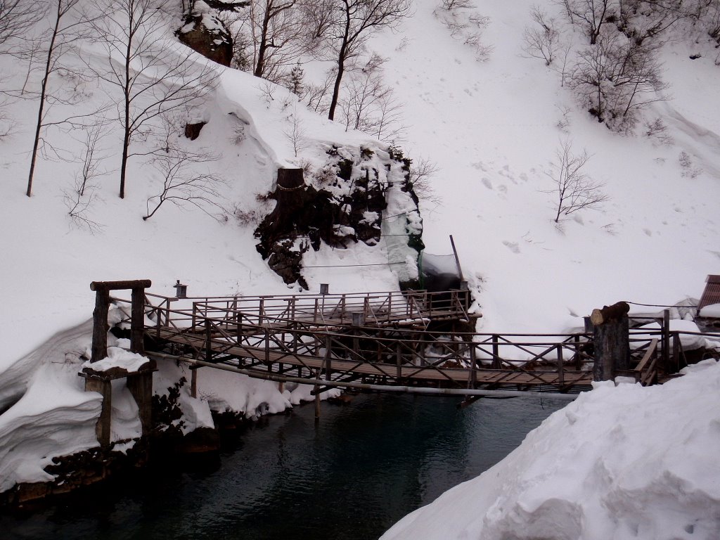 A hot Spa by the Matsukawa River by horiyan