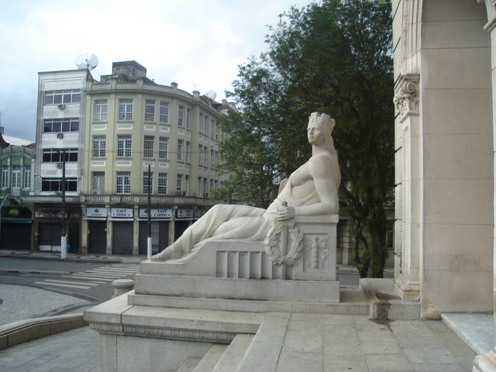 Praça Mauá,visão da Prefeitura Municipal / Centro histórico/Santos/SP. by j carlos de c. silva