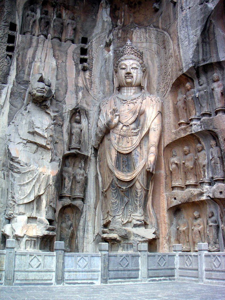 Fengxian Si barlang, Ananda és Buddha by kerrentyű