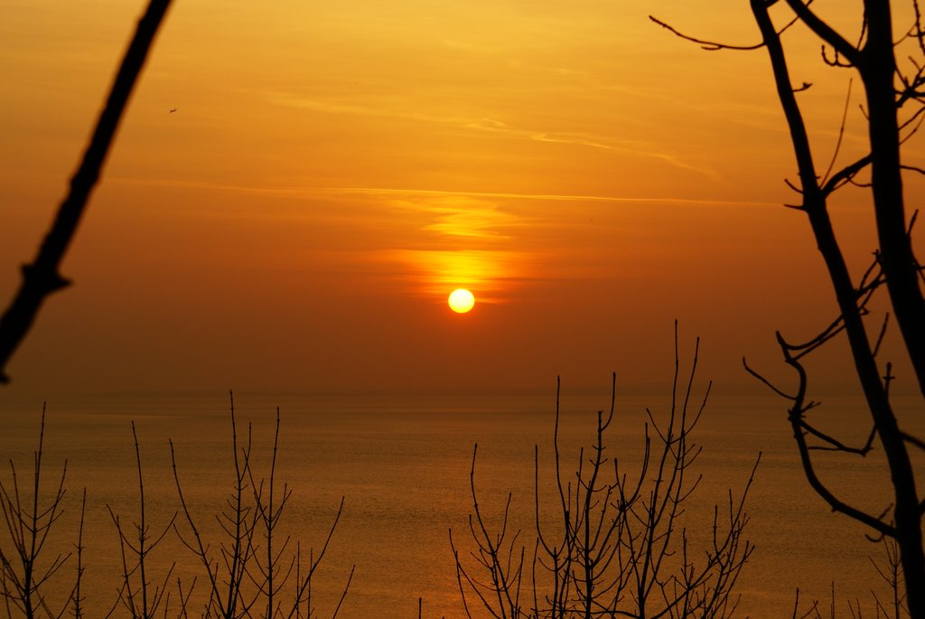 Sunset over wales by Carol Jadzia